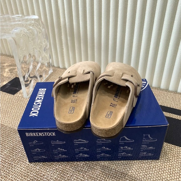 Birkenstock Women's Tan Suede Mules - Picture 5 of 9
